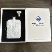 Nacogdoches Well Tod White Pocket Flask 6oz. New In Box