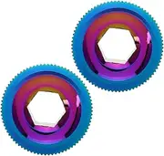 Mipcase 2pcs Lightweight Aluminum Alloy Crank Cover Screw Set for Bike Fixing Bolts