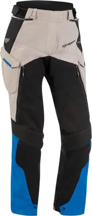 Ixon Eddas Ladies Motorcycle Textile Pants, black-grey-blue, Size XL for Women Black Grey Blue