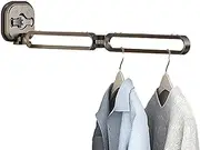 Suction Cup Clothes Drying Rack - 360-Degree Rotating Wall-mounted Folding Clothes,Wall Mounted Drying Rack, Suction Cup Clothing Hanger For Closets, Laundry