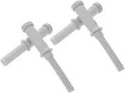 HEALSOPTHY 2pair Threaded Handle for Boy Girl Comfortable Non- Grip Ergonomic Design Safe Sturdy Replacement for Boy Girl Riding Toys for Nursery