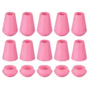 20Pcs Plastic Cord Lock Bell End Stopper Cord End Lock Rope Fastener, Pink