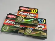(3) Berkley FIRELINE BRAID Boxes...30lb/110yd...Moss Green...NIB!!!