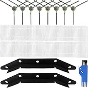 EATBALE Accessory Kit for Lefant M210 M210S M210B M213 for OKP Life K2 K3 K3A K4 K5, 8 Side Brushes, 4 High Performance HEPA Filters, 2 Suction Scratches, Edge Brush, Hepa Filter, Universal