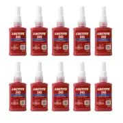 10 Bottles Loctite 243 Blue Threadlocker Medium Strength 50ml Size