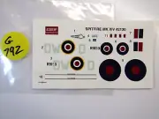 Academy 1:72 Scale Decal Sheet for RAF Supermarine Spitfire Mk. XlV # 2130