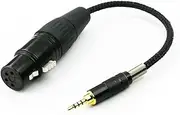 NewFantasia 2.5mm Trrs Balanced Male to 4-pin XLR Balanced Female Headphone Audio Adapter for Astell&Kern AK240 AK380 AK320 onkyo DP-X1 FIIO X5III XDP-300R