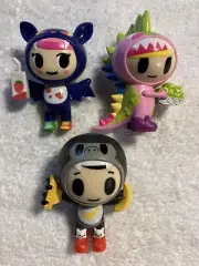 Tokidoki Little Terrors Vinyl Figure Lot Lil’ Vampire Little Terror & Kid Kong