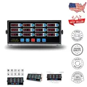 12-Channel Digital Kitchen Timer with Loud Alarm for Home & Restaurant Use