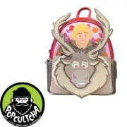 Frozen - Kristoff & Sven 10" Faux Leather Mini Backpack "New"