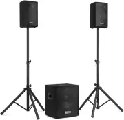 VX0812BT 2.1 Active PA System Kit with 12-Inch Subwoofer - Powerful Bluetooth Ac