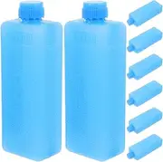 8pcs Packs Reusable Freezer Ice Packs for Cool Bags and Lunch Boxes Long Lasting Ice Crystal Boxes for Air Coolers Camping Picnics Fishing and Shipping Enhanced Cooling