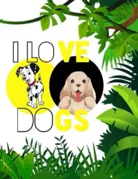 在飛比找博客來優惠-I love dogs: Coloring book for