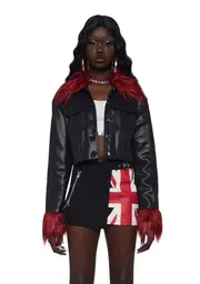 [Dolls Kill x Bratz] Hard To Replace Cropped Jacket