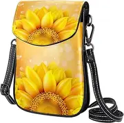 [FVQL] Crossbody Bag for Women, Purse, Messenger Bag, Shoulder Bag, Sunflower Art Pattern