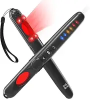 Hidden Camera Detectors, LED Hidden Device Detector with Infrared viewfinders - Pocket Sized Anti Spy Camera Finder Locates Hidden Camera, Chargeable Anti Theft Alarm in Hotels and Bathroom, 80 db