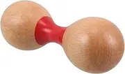 WHAMVOX Infant Music Toys Wooden Maracas Double Heads Safe for Toddlers Educational Shaker Toys Hand Percussion for Boys and Girls