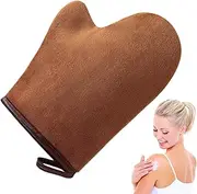 Tan Glove | Tanning Lotion Mitt - Machine Washable Ultra Soft Flocking Applicator with Thumb for Spray Lotions Mousse Face Women Men