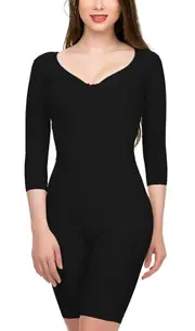Isavela Post Surgical Full Body Suit with Bra - Black