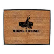 Vinyl Fetish Dj Record Music - Funny Novelty Doormat Man Cave Floor mat
