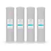 (4) Big Blue 20"x 4.5" Whole House CTO Coconut Shell Carbon Block Water Filter