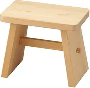 Japanese Onsen Style Bath Stool, Natural Hinoki Wood, H25cm, Made in Japan