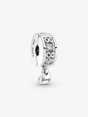 *BRAND NEW* Pandora Moments Sterling Silver Family Always Pavé Charm 791151C01