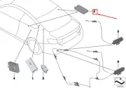 BMW 4 Cabrio F83 Left Antenna Amplifier 9273667 65209273667 NEW GENUINE