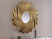 Luxo Swirl Designer Wall Mirror (100cm)