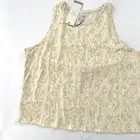 New Calia Everyday Halter Tank Top Animal Frosted Lemon Size XL