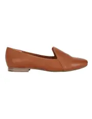[Wide Steps] Castle Cognac Glove Flat Shoes