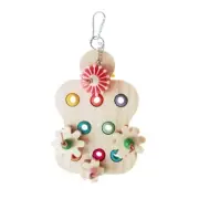 Bird Chewing Parrot Cage Puzzle Toy Colorful Interactive Hanging Toy