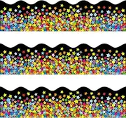72 Feet Confetti Bulletin Board Borders Colorful Star Border Trim for Classroom Bulletin Boards School Decoration