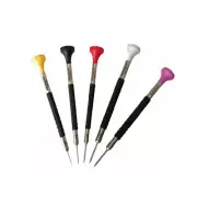Bergeon 6899-P05 set Of 5 watchmakers ergonomic screwdrivers with flat blades