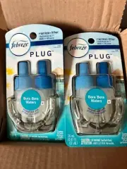 2 PK Febreze Plug in Air Freshener Odor Eliminator Scented Oil Refill Bora Bora