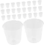 Levemolo Large Plastic Plant Nursery Pots 50pcs Plant Starter Pots for Succulents Orchids