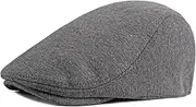 [QOHNK] Men's Flat Cap Newsboy Beret Hats Solid Color Knitted Hat for Women British Retro Cabbie Driving Hat Sun Protection