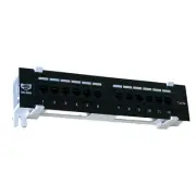 10 TUFF JACKS CAT5E 12 PORT PATCH PANEL W/WALL MOUNT FREE SHIP USA SELLER!