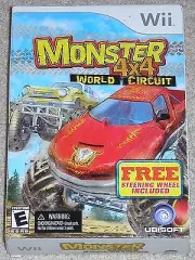 Nintendo Wii MONSTER 4 x 4 World Circuit (New) w/ Wheel