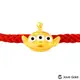 Disney迪士尼系列金飾 立體黃金編織手鍊-串串三眼怪款
