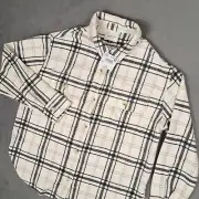 American Eagle Oversized Plaid Fleece Shacket Womens Small Shirt Jacket NWT