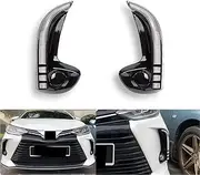 Compatible With Toyota Yaris 2020 2021 2022 LED Daytime Running Light DRL Front Bumper Daylights Turn Signal Fog Lamp White Yellow 12V(Model B)