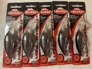 (LOT OF 5) BERKLEY MONEY BADGER 6.75. 1/2oz. BLACK SILVER NIP