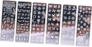 Baluue Nail Stamping Plates 6 Pieces Floral Butterfly Templates Manicure Stamping Plates Print
