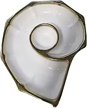 PEPLAYTAL Ceramic Food Serving Dish Creative Dumpling Plate Sushi Plate Premium Ceramic Easy to Clean for Snacks Appetizers Elegant Design Occasion