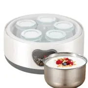 Yogurt Maker Machine Auto Constant Temperature Reusable 5 Single Serve Jars US