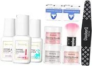 1Set Nail Art Glitter Powder of Nail Dip Powder for Manicure Non Curing French Dip Powder Base Gel Nail Art Supplies for Creative Nail Design