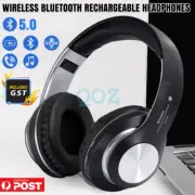 Wireless Headphones Bluetooth Earphones Headset Rechargeable with Microphone