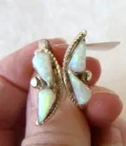 NWT Zuni Joann Cooeyate Teardrop Opals Adjustable Ring 925 Sterling Silver