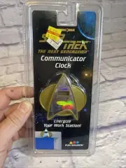 Vintage 1997 Star Trek The Next Generation Communicator Clock Collectible